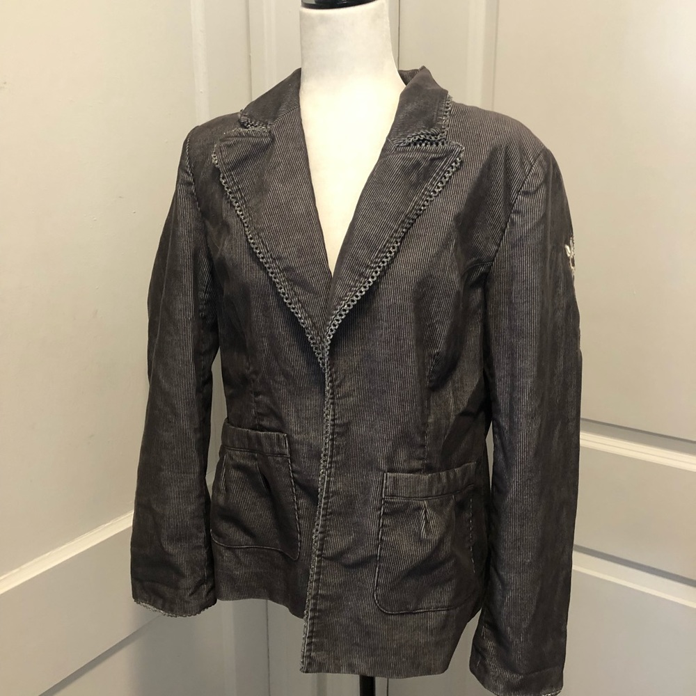 Vertigo Paris fine cordoury embroidered jacket size xl